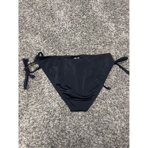 Oakley Side Tie Core Solid Bikini Bottoms Jet Black OA24346 Womens Medium NWT